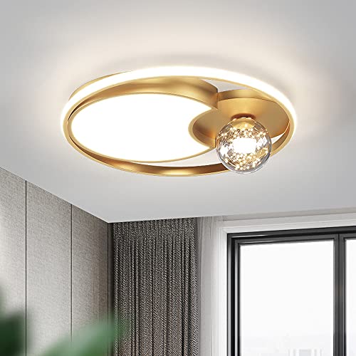 Lumière lumbre luxeur suspension LED ronde au fini design et épuré pour salon