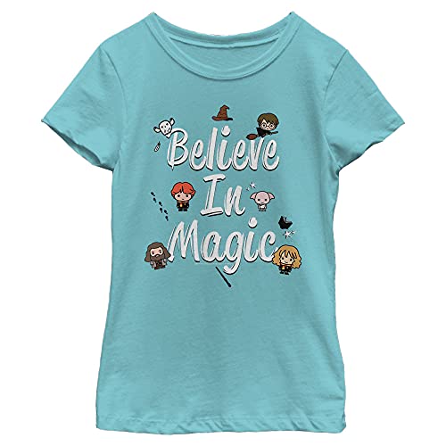 Harry Potter Believe in Magic Girl's Solid Crew Tee