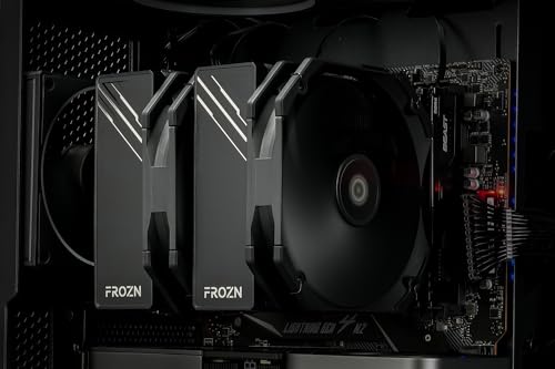 Image of ID-COOLING FROZN A720 Black Dual-Tower CPU Cooler, 300W TDP, 163mm
