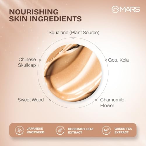 Image of MARS God's Glow Illuminator Highlighter (30ml) (04-HONEY) | Hyaluronic Acid, Green Tea & Rosemary Extract | Sheer Coverage | Light-Weight | Flawless Natural Look