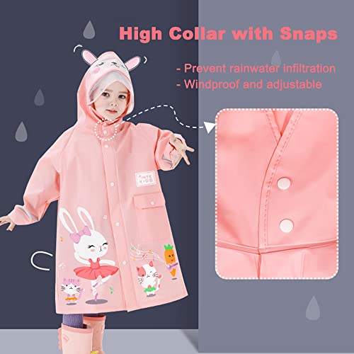Kids Raincoat Boys Girls Rain Poncho Toddler Waterpoof Rain Jacket Children Cartoon Rainwear L Size3