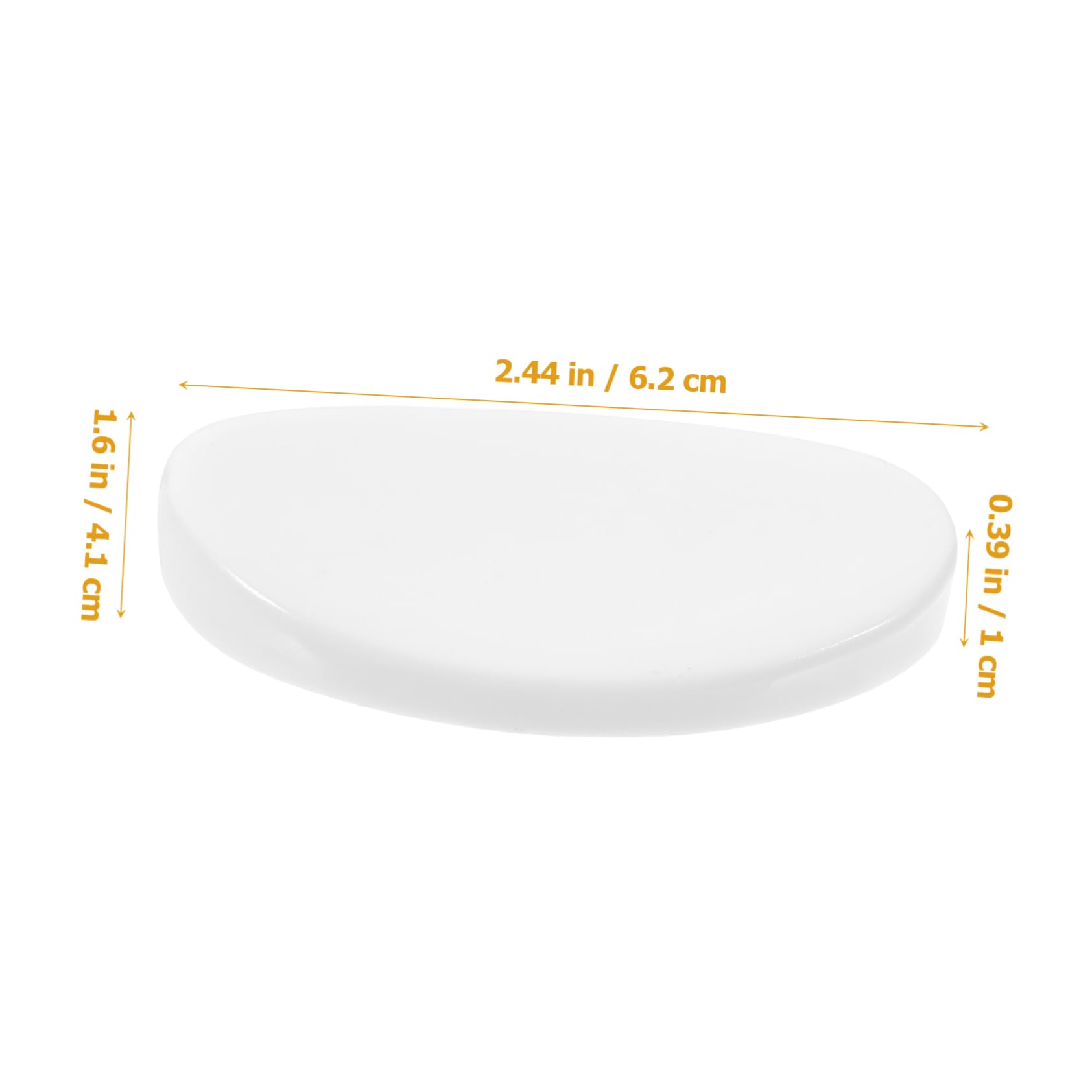 HOLIDYOYO 6pc Porcelain Chopstick Holder Stand Silverware Rest Portable Chopsticks Rest for Table Holder Storage White