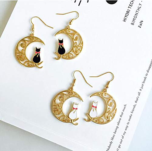 Cute Anime Cartoon Sailor Moon Animal Cat Moon Earrings Gift For Girls Women Jewelry 6