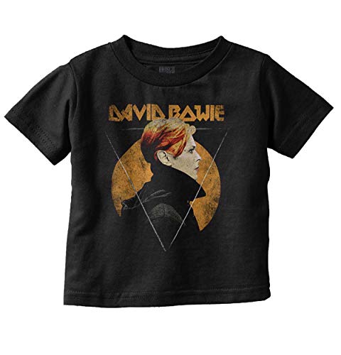 David Bowie Triangle Mars Profile '77 Toddler Boy Girl T Shirt Black