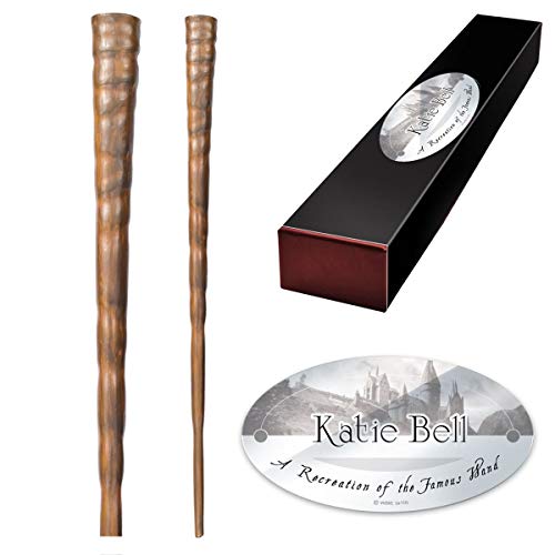 Baguette Katie Bell de 27 cm avec plaque nominative The Noble Collection
