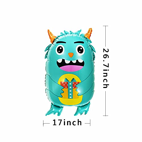 Novo Tee 5Pcs Monster Bash Party Supplies, Birthday Party Aluminum Balloons, Birthday Party Decorations, Red And Fruit Green Blue Pink Aluminum Balloons, Very Suitable For Children Parties #TOP1