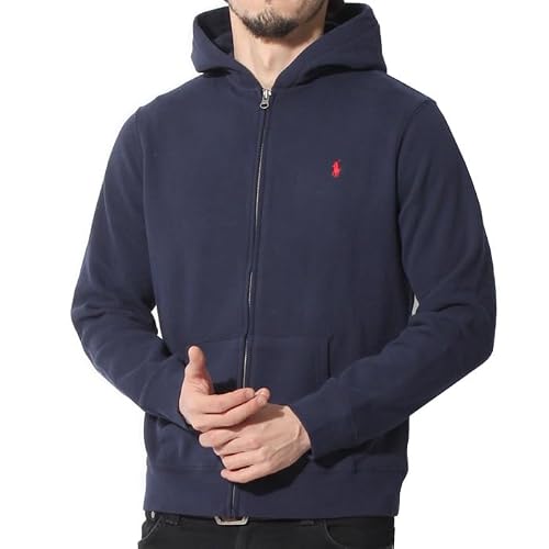 [ポロ ラルフローレン] パーカー メンズ レディース 547626 フルジップ 長袖 男女兼用 ボーイズサイズ S クルーズネイビー [並行輸入品]