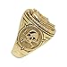 SECRETIUM Illuminati Masonic Solid Gold Men,s Ring All Seeing Eye Pyramid Snake Owl Skull