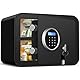 AltiKeep Elektronischer Tresor (Schwarz) – 30L Digitaler Safe mit LCD, Feuerfestem Beutel & Wandmontage | 28x35x25cm