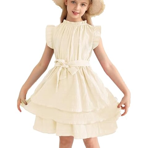 YOURUIKEY Girls Yellow Party Dress Cover