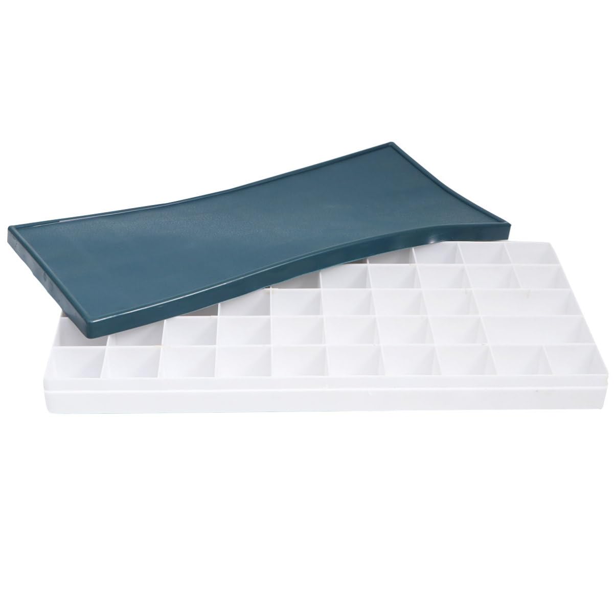 CIMAXIC Practical Paint Tray Soft Cover 48 Grids Gouache Case for Art Students