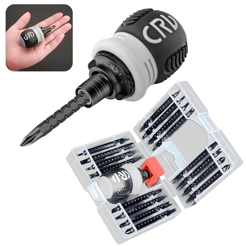 Set di cacciaviti a cricchetto 34 in 1, set di cacciaviti scalabili, set di mini cacciaviti con un piccolo magnete