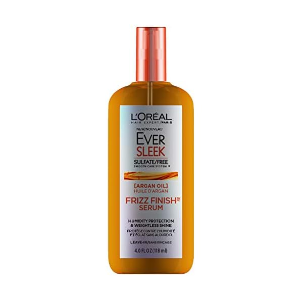 LOreal-Paris-EverSleek-Sulfate-Free-Frizz-Finish-Oil-In-Serum-4-Fl-Oz L'Oreal Paris EverSleek Sulfate Free Frizz Finish Oil-In-Serum, 4 Fl; Oz