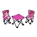 Emily Rose 18 Inch Doll Accessories Furniture for American Girl Dolls | Flowered Doll Camping Chairs and Table Set, Includes Carry Case | Fits 18" American Girl Dolls