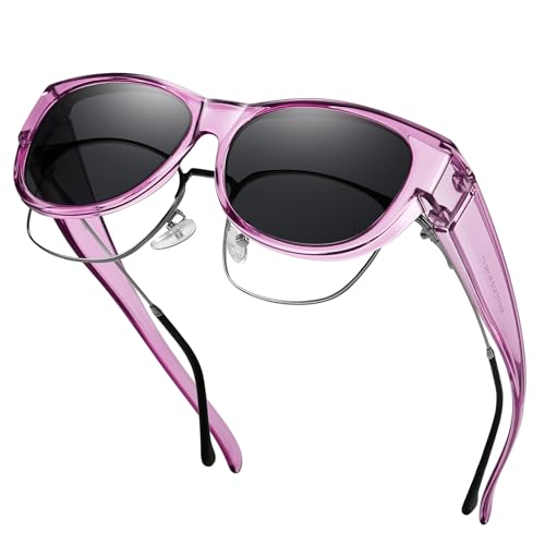 Image of GEGURI Polarized Sunglasses Fit Over Glasses for Men Women, Oversized Square Sun Glasses UV400 Protection Shades