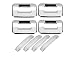 ZXCMNB susongxianyinzhengpingbaihuoshanghang Adatto per Ford Raptor F150 ABS. Chrome Car Porta Maniglia Cover Esterno Autoadesivo Adesivo Porta Manopola Sinistra Destra Siver Auto Styling Accessori