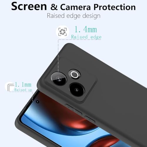 Image of Skyro Sleeky Back Cover Case for Realme GT 7 5G / GT 7T 5G | Slim Fit| Matte Finish | Camera Protection Bump | Silicon Back Cover Case for Realme GT 7 5G / GT 7T 5G / GT 7 Dream Edition (Black)