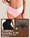 ALL OF SHE Thongs for Women High Waisted Seamless Underwear Ladies Wave Edge Spring Fall Winter Clothes Fashion Clothing Outfit