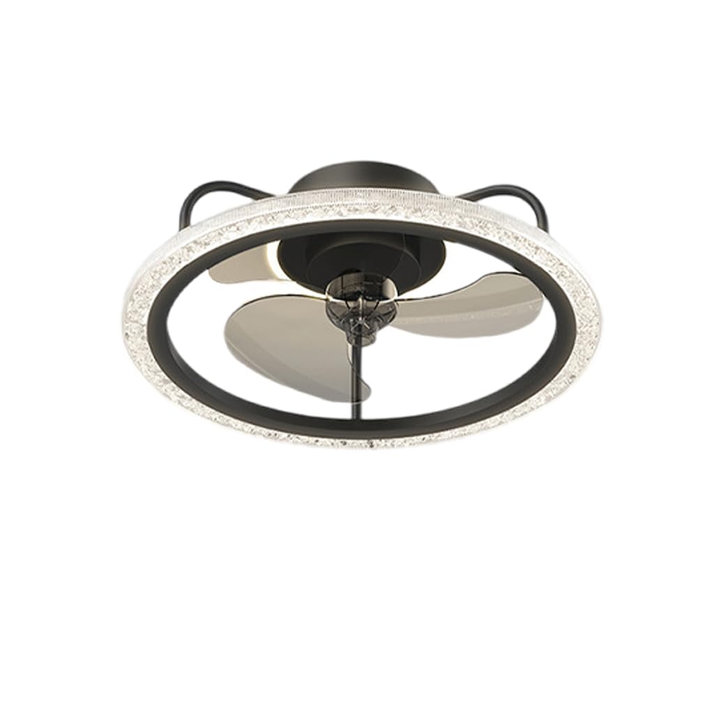 HXYSXHJUO Bedroom fan light led ceiling ring study chandelier