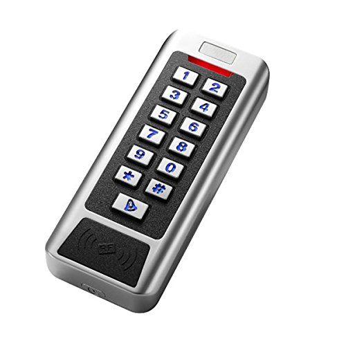 Lecteur de carte d'identité en métal étanche CC1 avec clavier à boutons pour contrôle d'accès