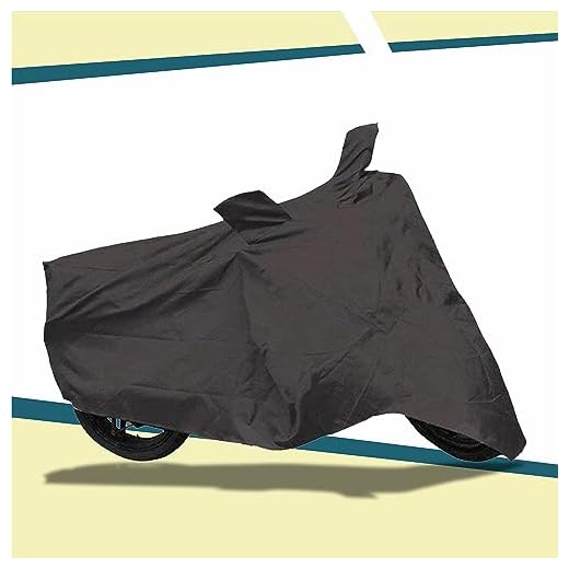 ARNV Branded Bajaj Pulsar Body Cover, Built Water Resistant Fabric, Comes with Pocket Mirror and Belt (Grey)