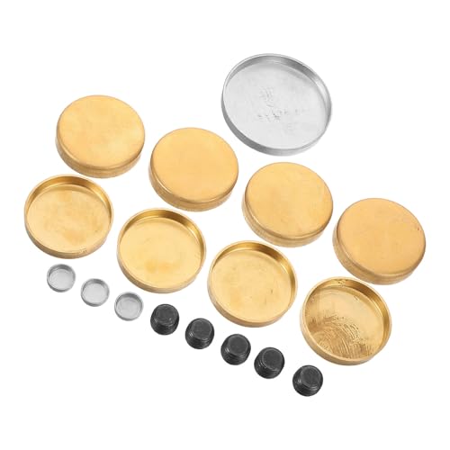 Image of SOESFOUFU Engine Expansion Plug Brass Freeze Plug Kit for Cars Frost Block Replacement with Enhanced Coolant Seal and Overheating Protection Compatible with Multiple Models