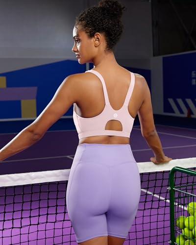 Image of RUNNING GIRL Sports Bra for Women High Support, Molded Cup High Impact Sports Bras for Women with Sewn in Pads