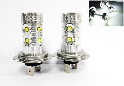 LEDIN2X CREE XB-D Projector LED DRL Daytime Running Light Bulb H7 50W 6000K