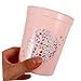 CIMAXIC 6pcs Bulk Reusable Cups Style Party Plastic Water Cups Festival Juice Glasses