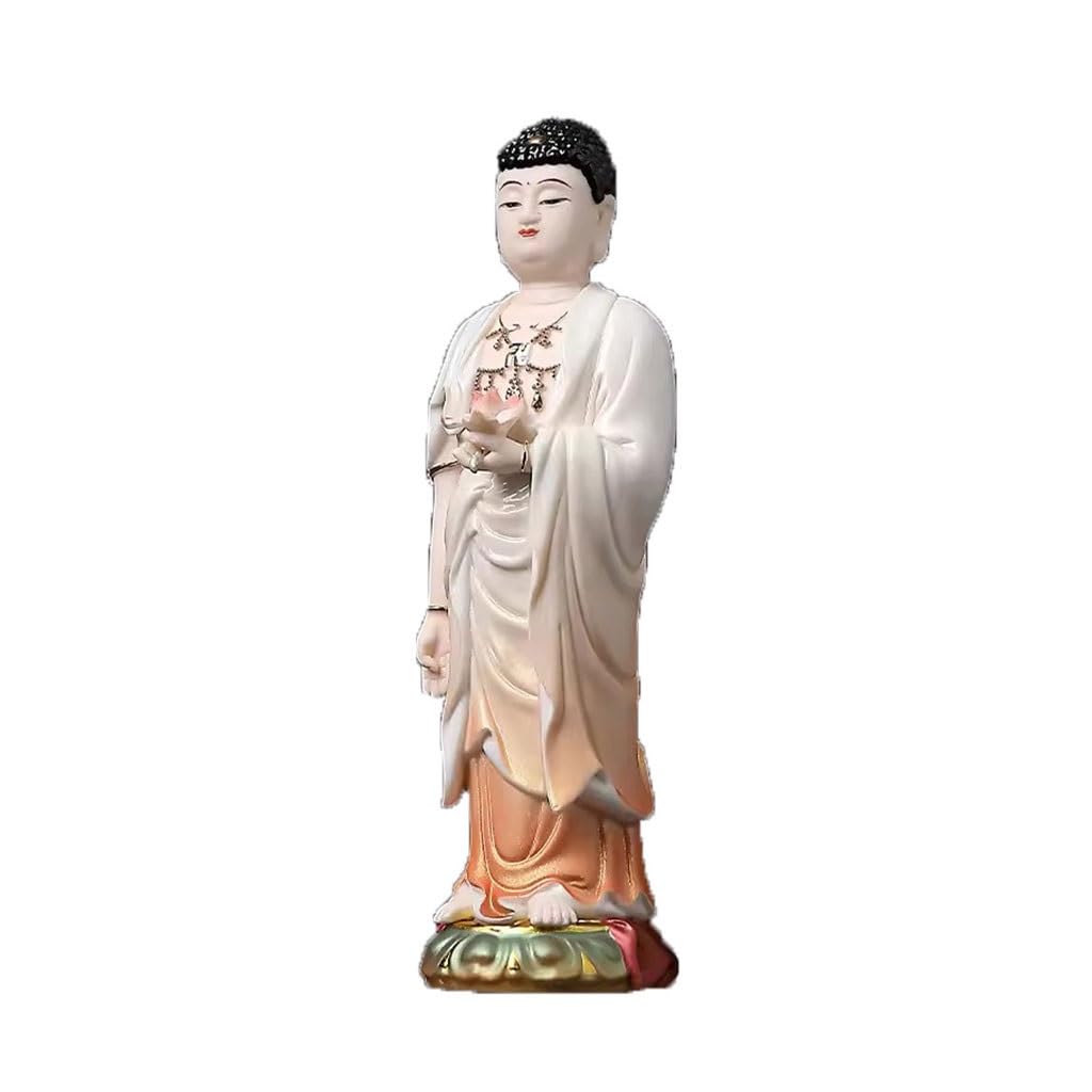 Posąg Buddy do wnętrz Domowy Stojący Ceramiczny Posąg Buddy Ozdoby Biuro Salon Zen Ozdoby Dekoracyjne Ozdoby Medytująca Figurka Buddy Rzeźba