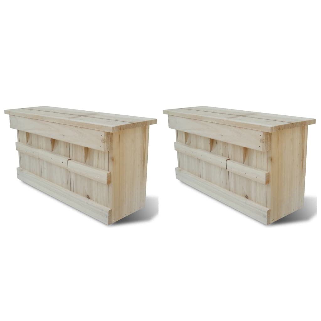 Haushaltsgegenstände, Spatzenhäuser, 2 Stück, Holz, 44 x 15,5 x 21,5 cm, Anzugmöbel