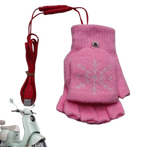 Hobngmuc 加熱手袋 指なし USB 電熱手袋 ハンドウォーマー ファッションアクセサリー 乗馬 スキー 釣り バックパッキング ハイキング ハンティング スノーボード サイクリング アウトドア