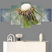 SIGNWIN 5 Panel Canvas Wall Art Modern Art Decorative Elements Dramatic Floral Multicolor Photography Single for Home Decorations Ready to Hang - 12