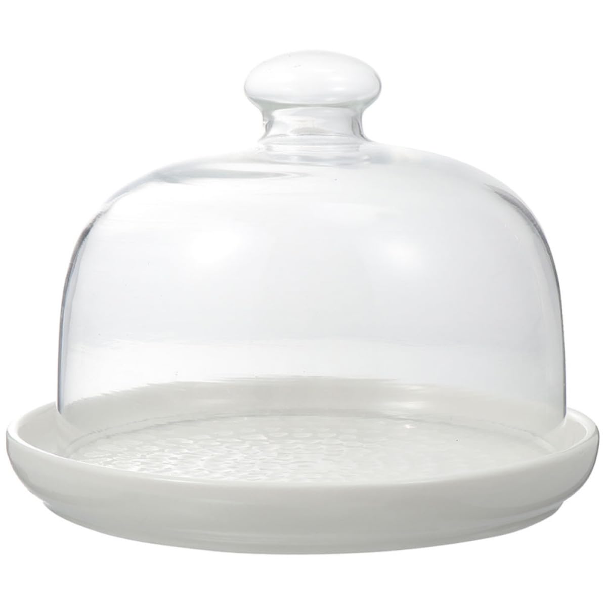 Artibetter Vetro Coperchio Trasparente Piatto da Dessert in Ceramica