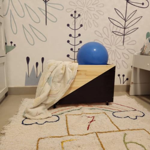 Caixa De Brinquedo Infantil Madeira Grande Baú C/rodinha Mdf