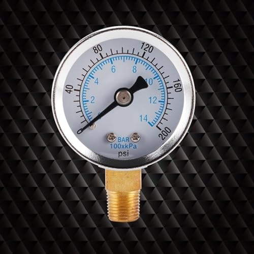 Jauge haute précision 1/8 NPT 367D manomètre robuste air et eau 14 bar - 2