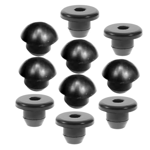FUNOMOCYA 10pcs Oil Plug Hydraulic Bottle Jack Hydraulic Top Pressure Rod Toy Bottle Jack Adapter Pans Hydraulic Filler Bung Floor Jack Parts Oil Filler Plugs Pot Ware Jack Rod Black Rubber