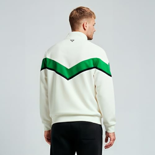 Image of GAME 7 NBA mens X Nba Men's Officially Licensed Long Sleeve Neoprene Zip Up Sweatshirt