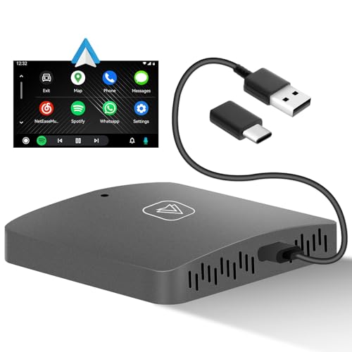 SIXWIN Adaptador Android Auto sem fio para carro, Android Auto Wireless Android Auto Adaptador de ca
