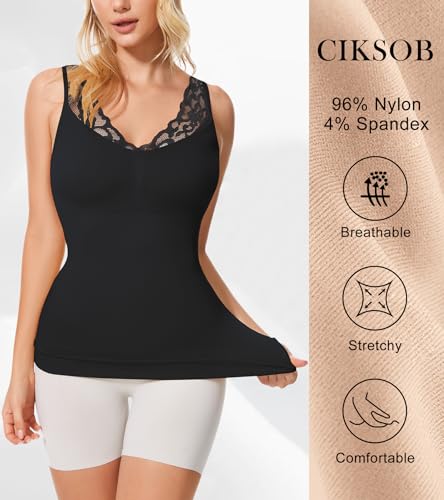 Image of Compression Tank Tops Shapewear For Women Slimming Camisole Tummy Control Tube Tops Body Shaper
