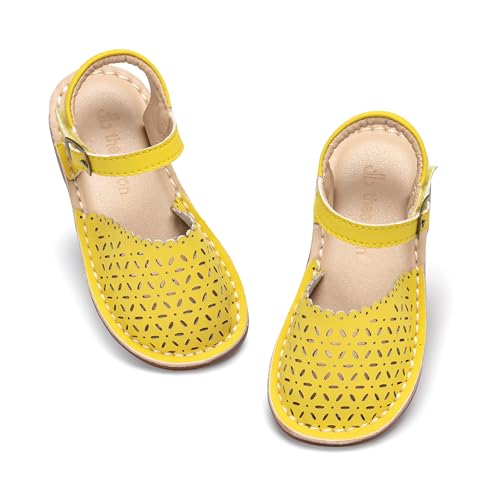 Image of THEE BRON Toddler Girls Espadrilles Sandals Hollow Out Rustic Dress Shoes
