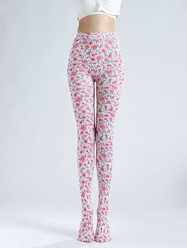 Image of Sahabowi Women Tights, Sheer High Waist Pantyhose, Vintage Control Top Stockings, Siwa 4