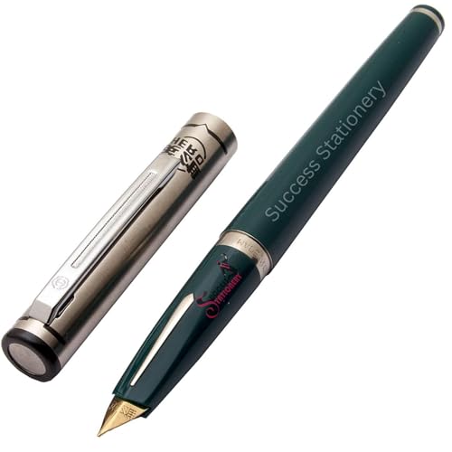 Image of Hero 240 Fountain Pen for Students & Professionals | Fine Nib, Smooth Writing, Ink Cartridge Compatible | Everyday Office School Pen | Ink Pen (Green)