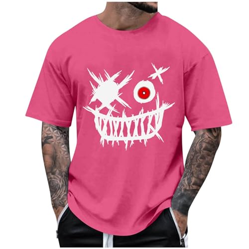 Cartoon Graphic Shirts for Men Crew Neck Short Sleeve Summer Casual Tops Fashion Streetwear Hip Hop Tees Top
