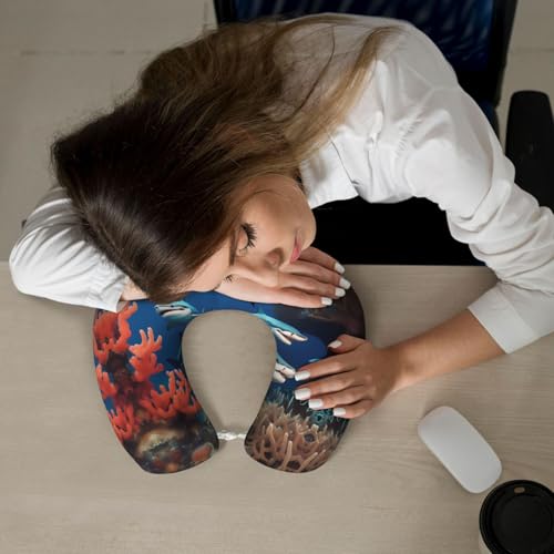 Almohada de espuma viscoelástica para viaje U-shaped miniatura 6