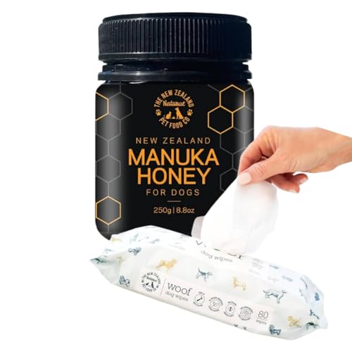 The New Zealand Natural Pet Food Co - Woof Dog Treats - Manuka Honey (8.8oz) + WOOF Dog Wipes miniatura 1