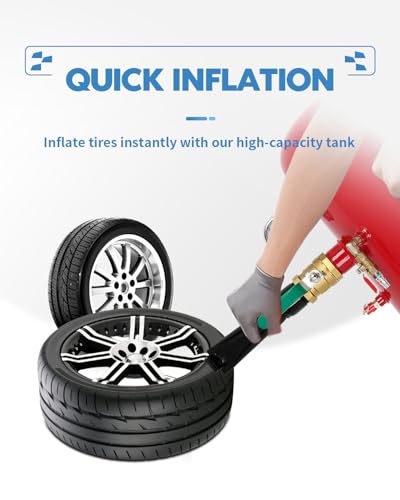 Image of ECCPP Air Tire Bead Seater 5 Gallon 145PSI Blaster Tool for Car Truck ATV Tank Red