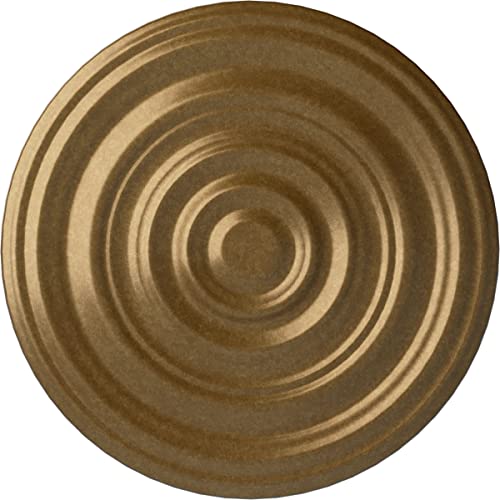 Ekena Millwork CM29CAPAS CM29CAPAS Carton Smooth Ceiling Medallion, 29-1/8" x 1-1/2", Pale Gold