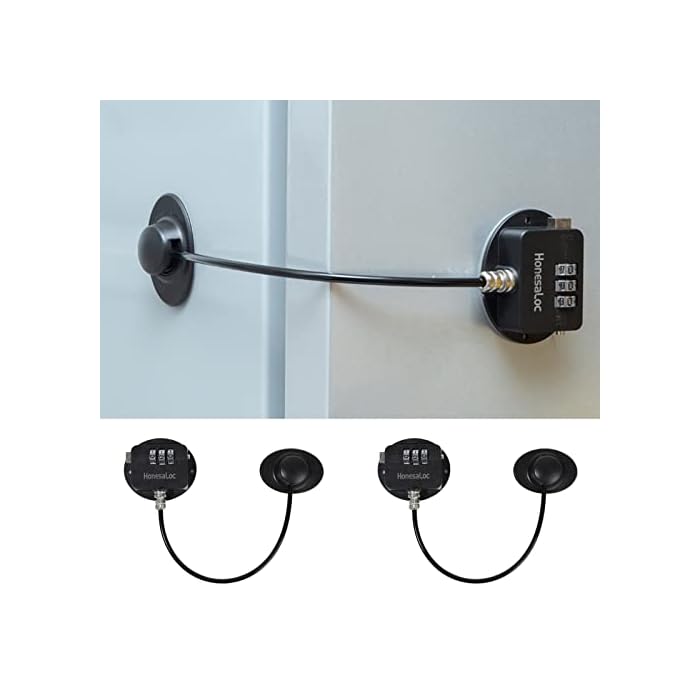 Buy HonesaLoc 2PACK Combination Refrigerator Lock Keyless Freezer Lock