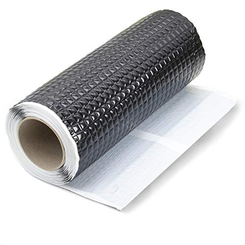 Green-Fast Dichtband 300 mm x 5 m schwarz - Dachpappe selbstklebend - wasserdichtes Klebeband für Dach Wand Kamin - Wandanschlussband - Fassadenverkleidung aussen